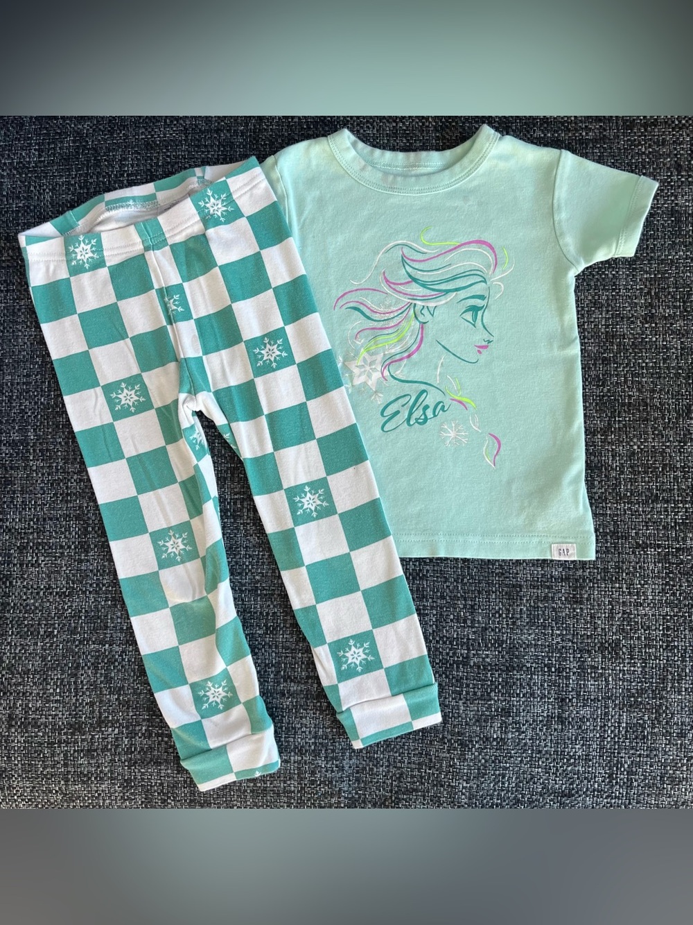 Gap X Disney Girls Elsa Pajamas Size 3